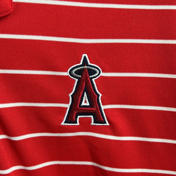 Men’s Angels Baseball Polo Shirt - Picture 2 of 5